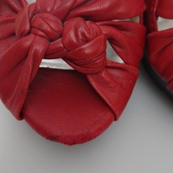 Michael Kors Red Stiletto Heels Sz 8M 5 inch heel - Picture 8 of 9